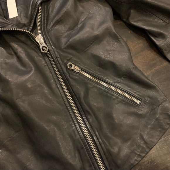 🆕 Madewell Leather Biker Jacket - Picture 6 of 9